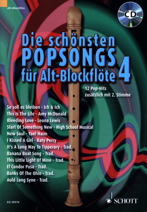 Die schönsten Popsongs für Alt-Blockflöte. 4