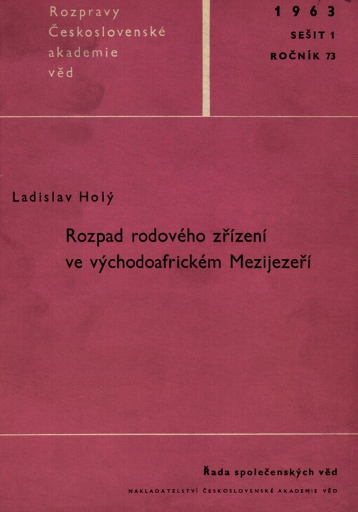 Rozpad rodového zřízení ve východoafrickém Mezijezeří