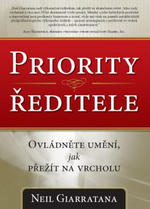 ANAG Priority ředitele – Ovládněte umění, jak přežít na vrcholu
