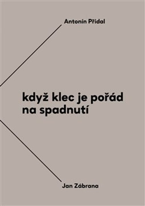 Když klec je pořád na spadnutí : vzájemná korespondence Antonína Přidala a Jana Zábrany z let 1963-1984
