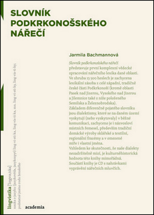 Slovník podkrkonošského nářečí
