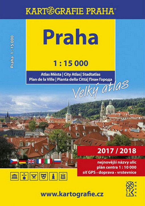 Praha - atlas města, 1 : 15 000