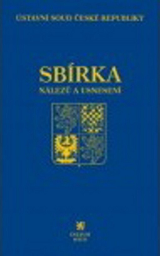 Sbírka nálezů a usnesení ÚS ČR, svazek 78