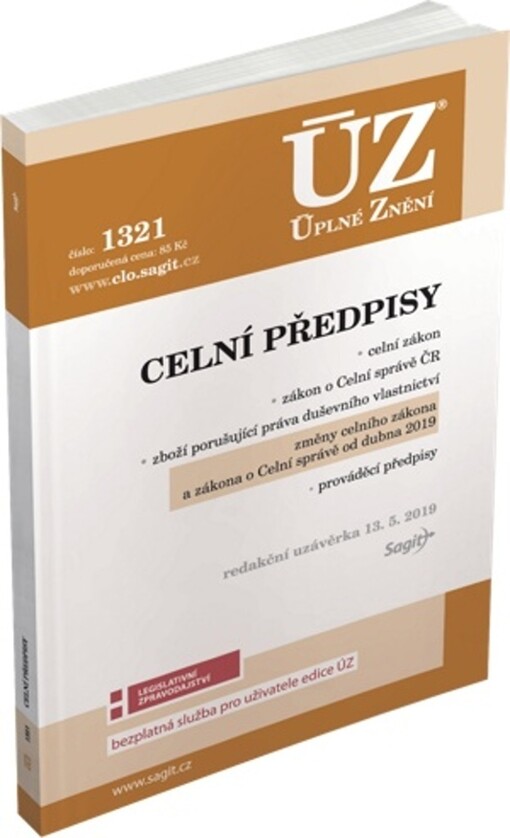 ÚZ č. 1321 Celní předpisy