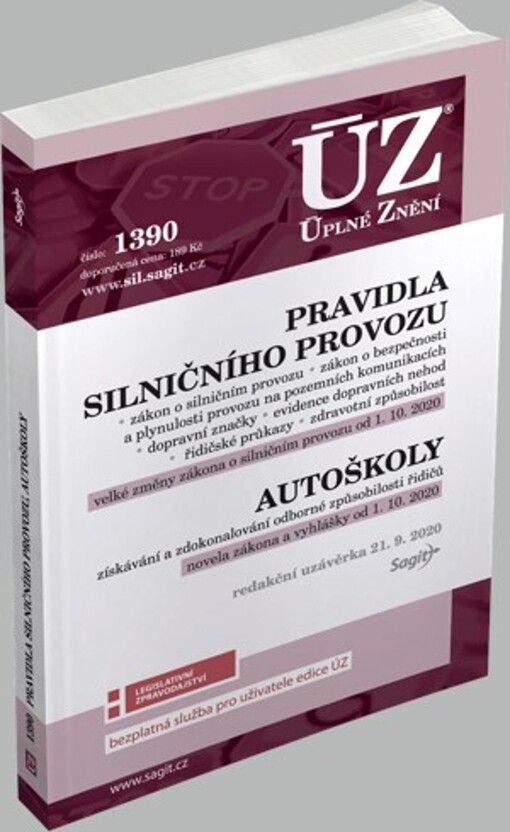 ÚZ č. 1390 Pravidla silničního provozu
