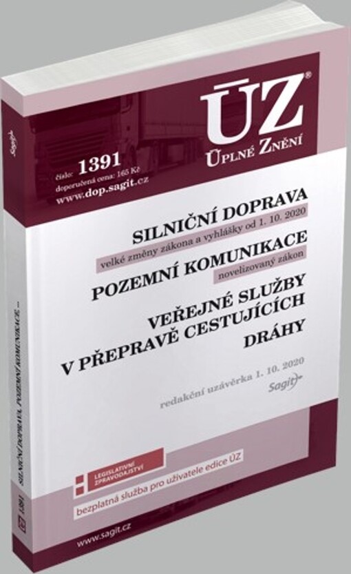 ÚZ č. 1391 Silniční doprava, pozemní komunikace, veřejné služby v přepravě cestujících, dráhy
