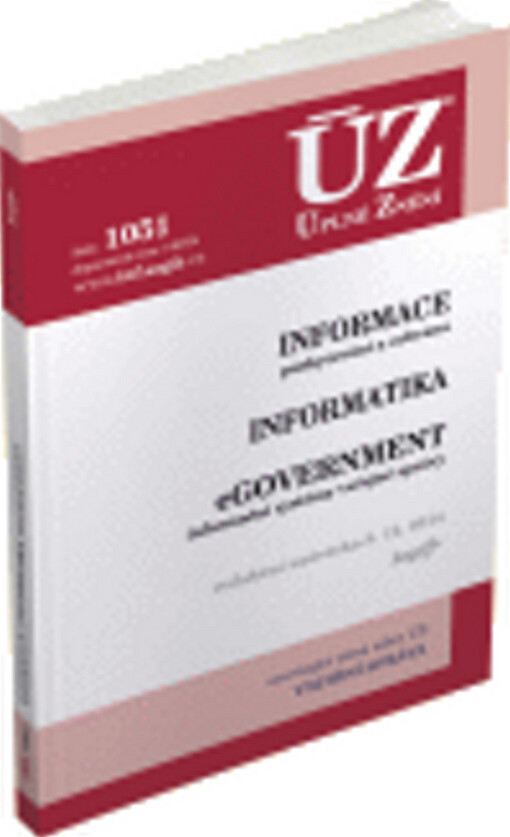 ÚZ č. 1051 Informace, informatika, eGovernment
