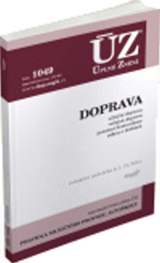 ÚZ č. 1049 Doprava, přeprava, pozemní komunikace