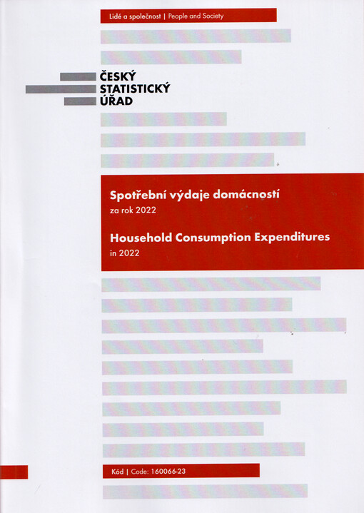 Spotřební výdaje domácností za rok 2022 = Household consumption expenditures in 2022
