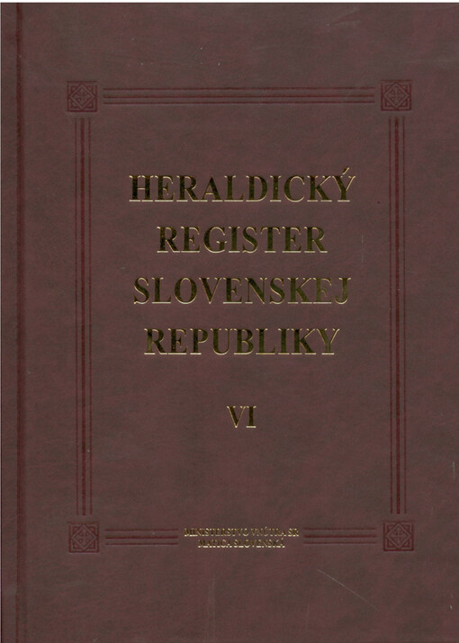 Heraldický register Slovenskej republiky VI