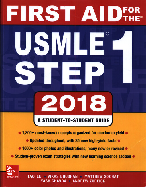 First Aid for the USMLE Step 1 2018 : a student-to-study guide