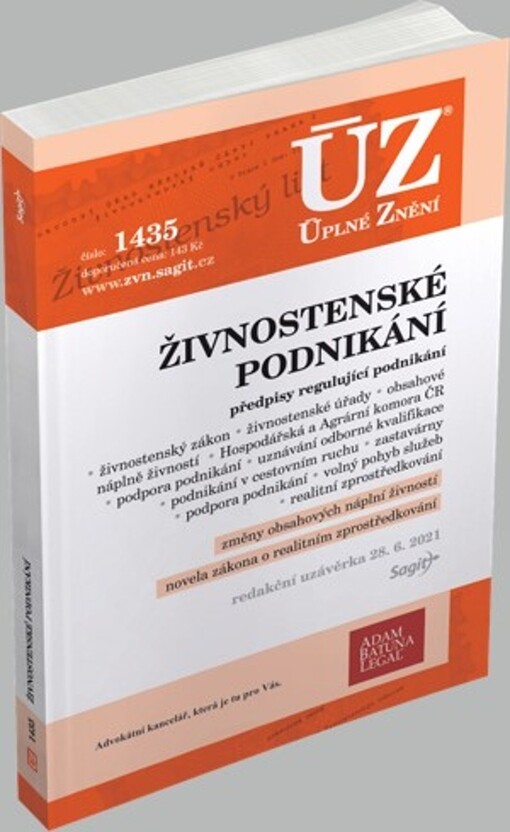 Živnostenské podnikání - ÚZ č. 1435