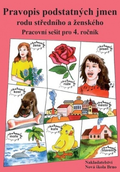 Pravopis podstatných jmen rodu středního a ženského - pracovní sešit (4-51)