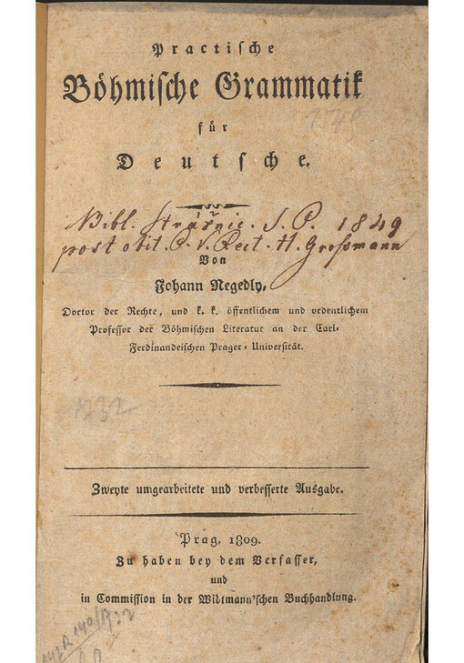 Practische Böhmische Grammatik für Deutsche