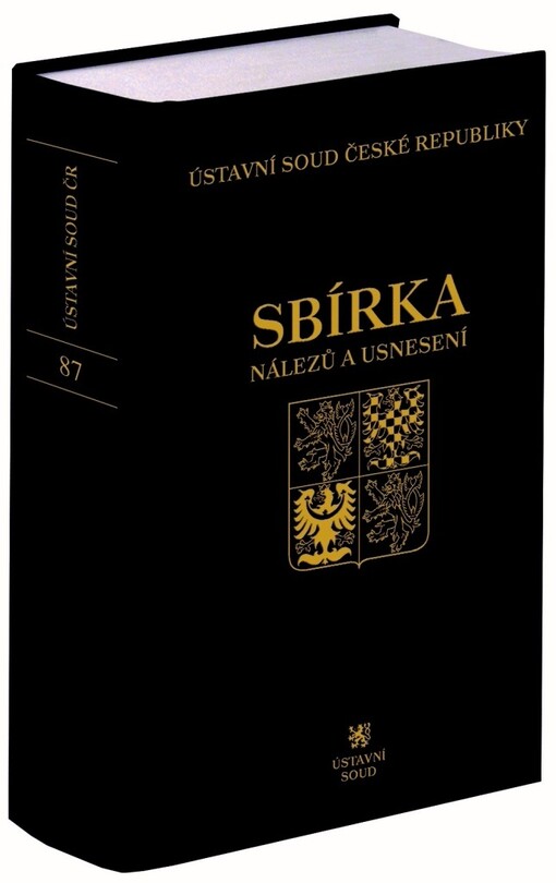 Sbírka nálezů a usnesení ÚS ČR, sv. 87