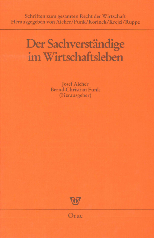 Der Sachverständige im Wirtschaftsleben