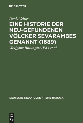 Eine Historie der Neu-gefundenen Volcker Sevarambes : genannt 1689