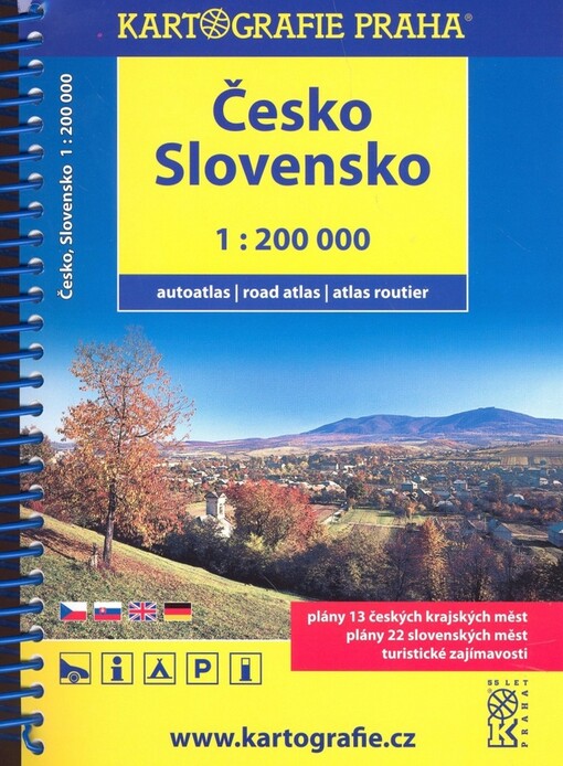 Autoatlas Česká republika 1:200 000 Autoatlas Slovenská republika 1:200 000
