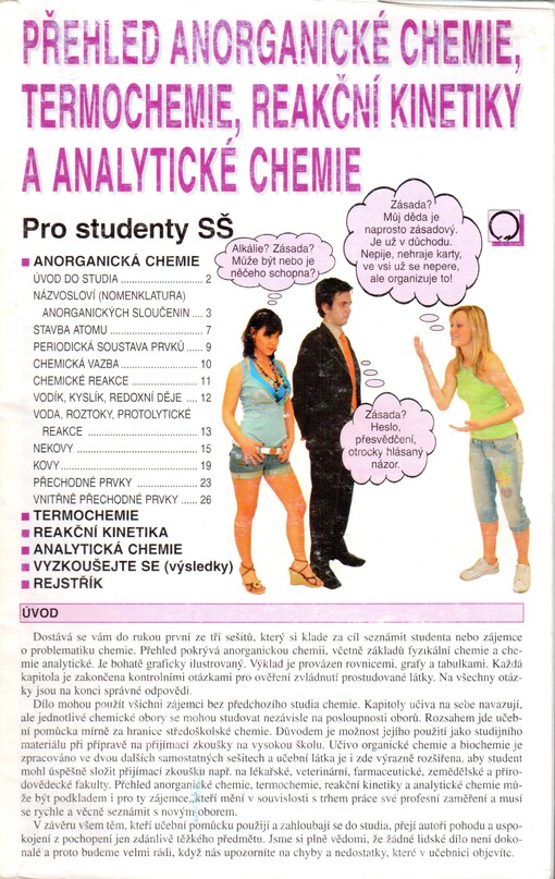Přehled anorganické chemie, termochemie, reakční kinetiky a analytické chemie: pro studenty SŠ