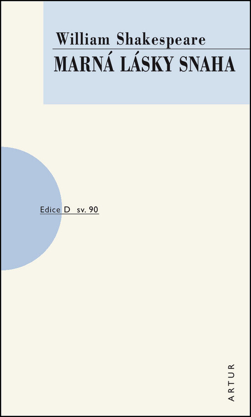 Marná lásky snaha, V nakl. Artur vyd. 1.