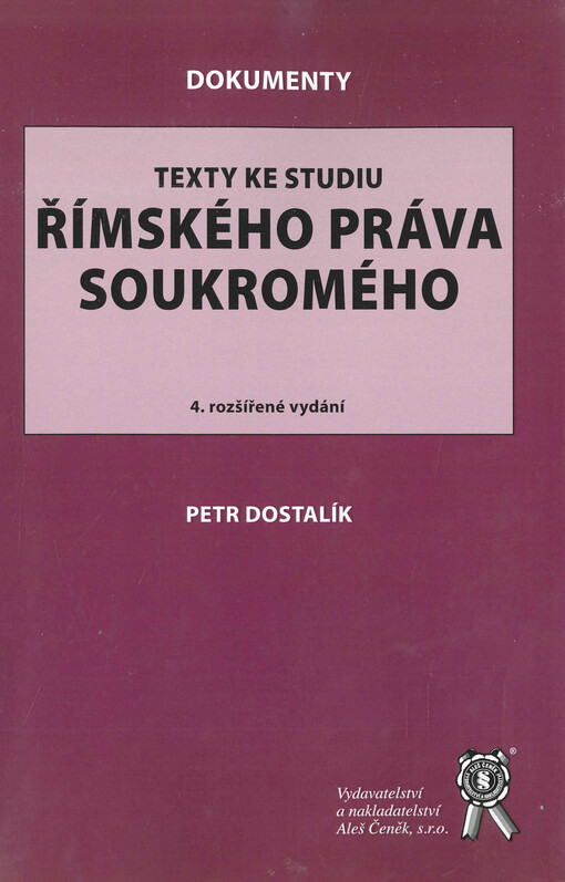 Texty ke studiu římského práva soukromého