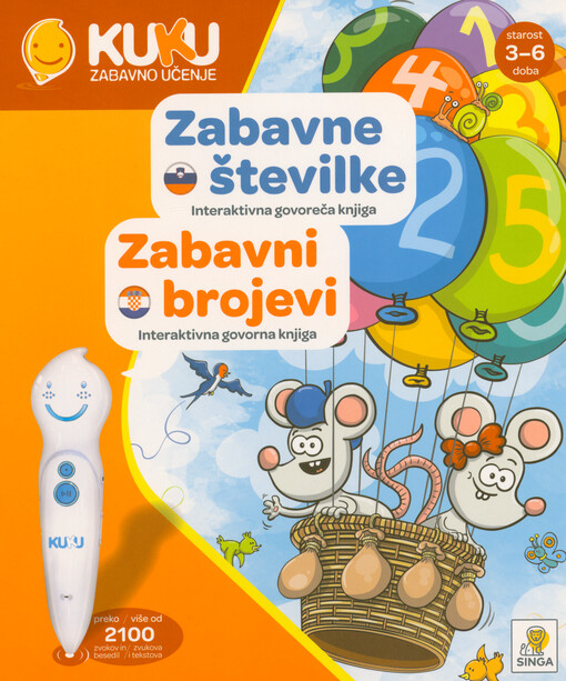 Zabavne številke : interaktivna govoreča knjiga = Zabavni brojevi : interaktivna govorna knjiga
