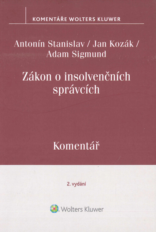 Zákon o insolvenčních správcích : komentář