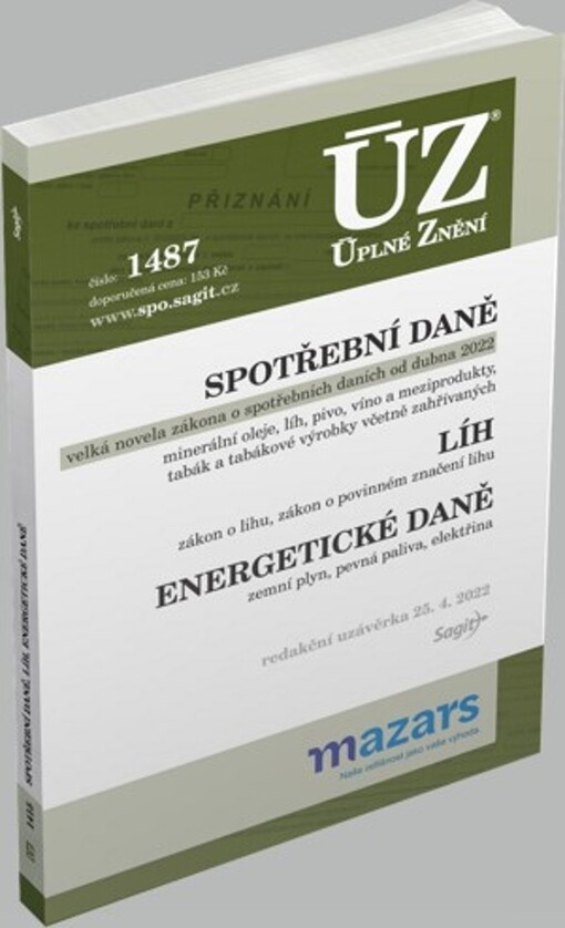 ÚZ č. 1487 Spotřební daně