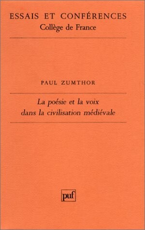 La poésie et la voix dans la civilisation médiévale