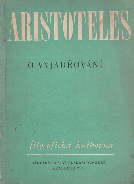 Organon.II,O vyjadřování