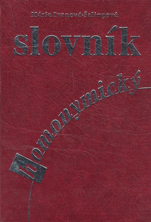 Homonymický slovník.
