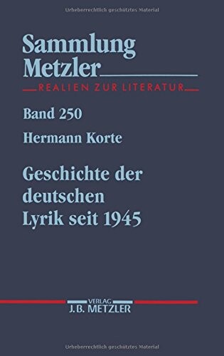Geschichte der deutschen Lyrik seit 1945
