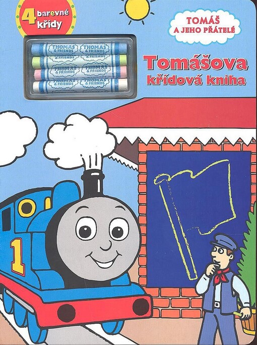 Tomášova křídová kniha - Tomáš a jeho přátelé + 4 barevné křídy