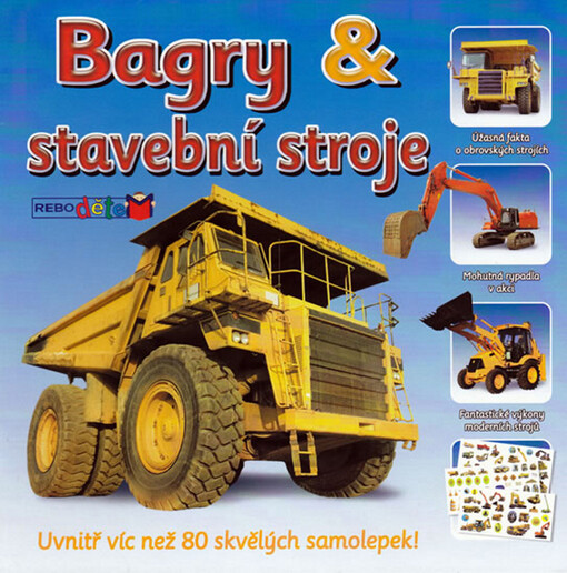 Bagry a stavební stroje (knížka se samolepkami)