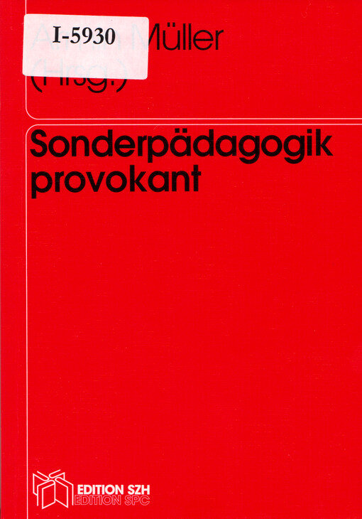 Sonderpädagogik provokant