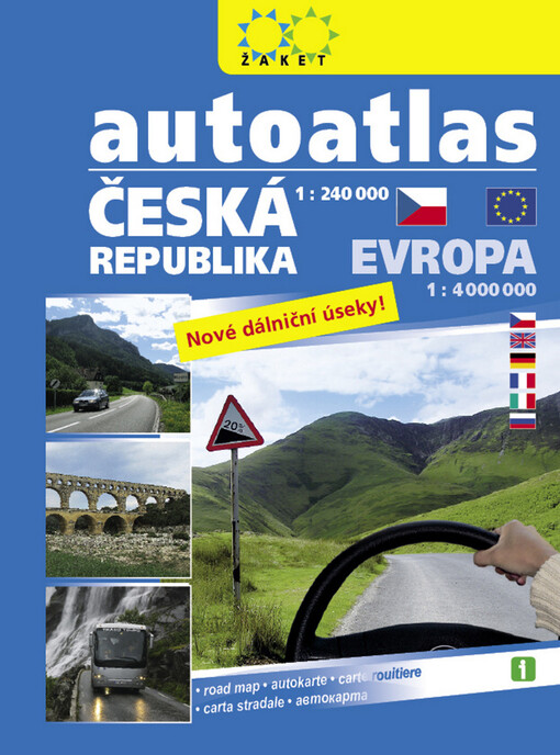 Autoatlas Česká republika 1:240 000Autoatlas Evropa 1:4 000 000