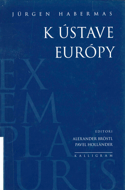 K ústave Európy : esej