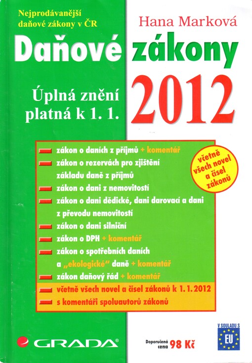 Daňové zákony 2012