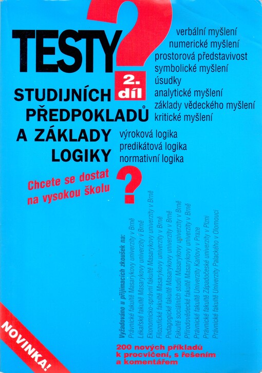 Testy studijných předpokladů II.