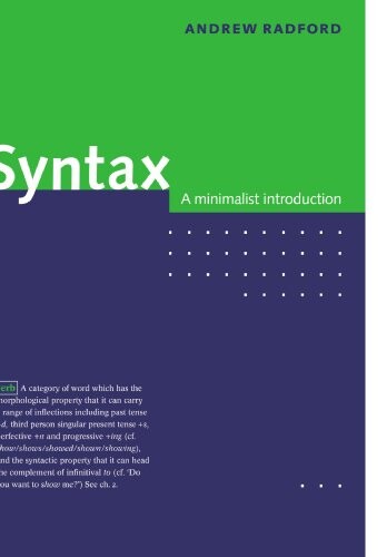 Syntax :a minimalist introduction
