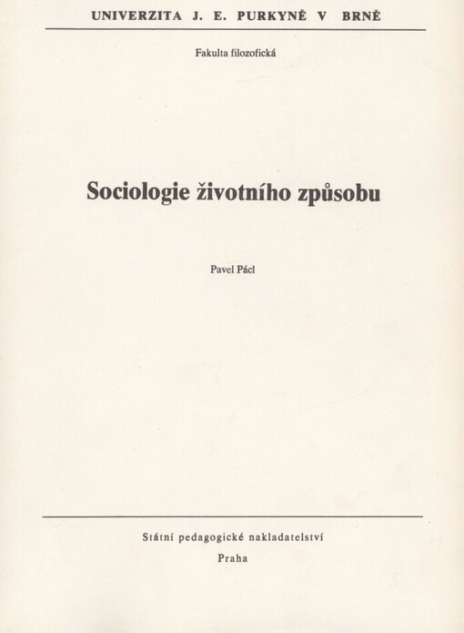 Sociologie životního způsobu