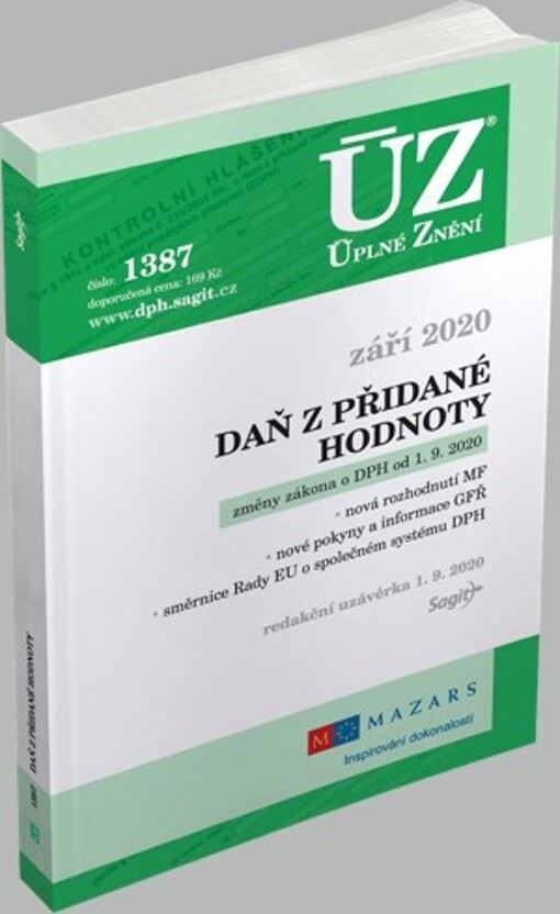 ÚZ č. 1387 Daň z přidané hodnoty 2020