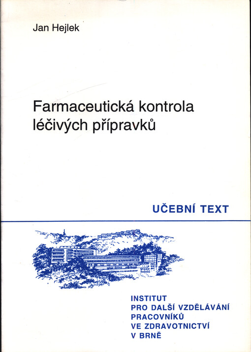 Farmaceutická kontrola léčivých přípravků