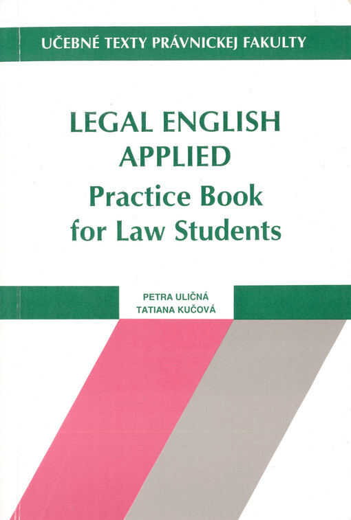 Legal English applied : practice book for law students