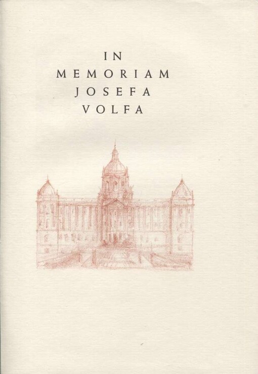 In memoriam Josefa Volfa