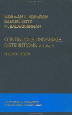 Continuous univariate distributions.Volume 1