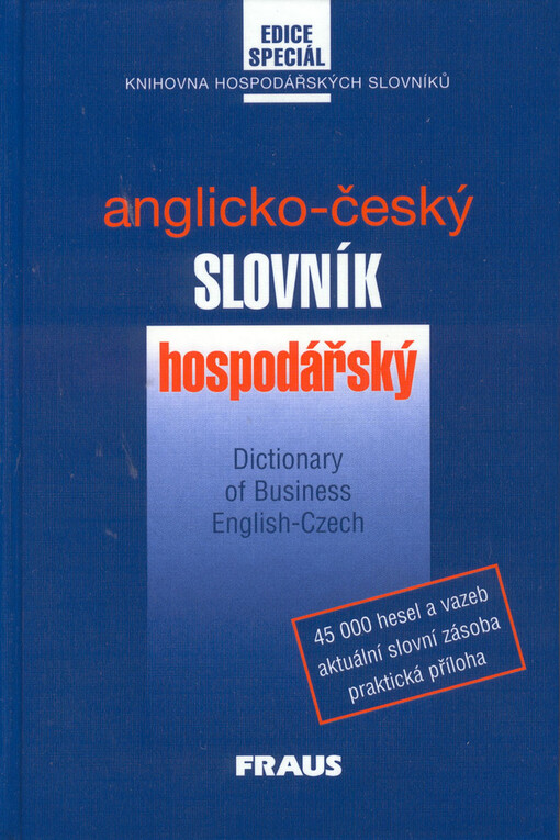 Anglicko-český hospodářský slovník