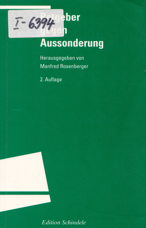 Ratgeber gegen Aussonderung