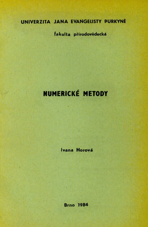 Numerické metody