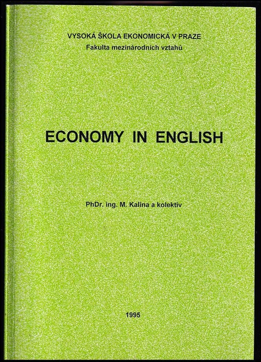 Economy in English.